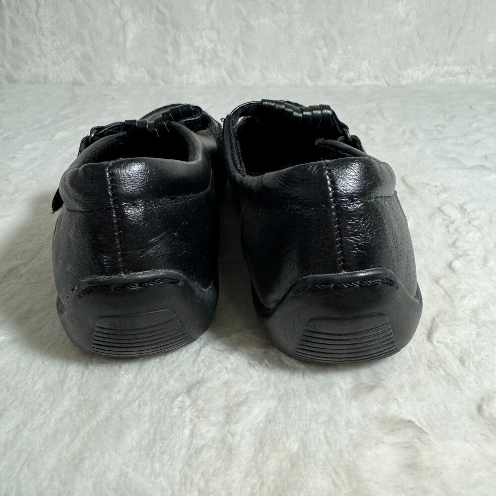 Dr. Scholl's E1P-01 Black Leather Slip On Loafer Women Size 9W - Picture 4 of 9